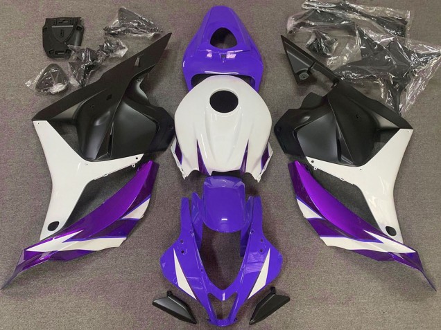 2009-2012 White Light Purple Blue Matte Black Honda CBR600RR Motorcycle Fairings UK