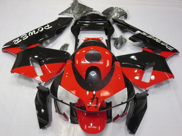 2003-2004 Red Glossy Black Power Honda CBR600RR Motorcycle Fairings UK