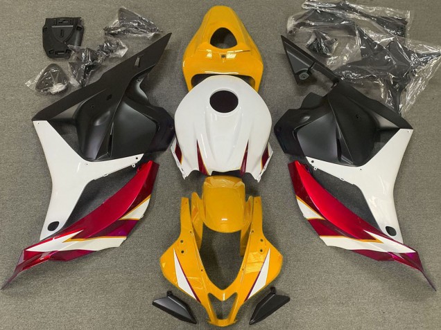 2009-2012 White Red Yellow Matte Black Honda CBR600RR Motorcycle Fairings UK