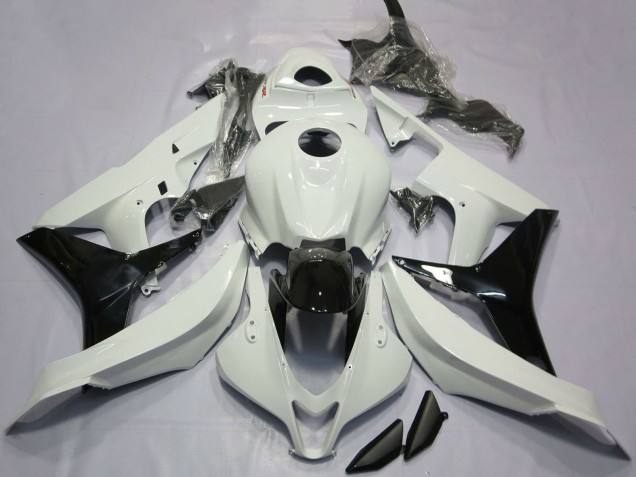 2007-2008 White Glossy Black Honda CBR600RR Motorcycle Fairings UK