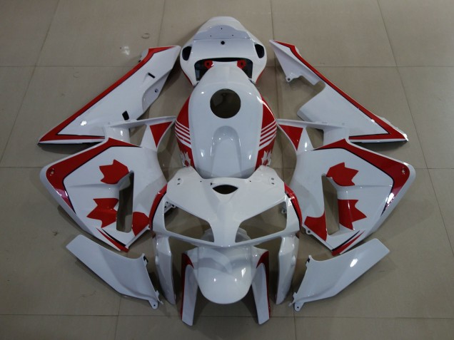 2005-2006 White Red Canada Honda CBR600RR Motorcycle Fairings UK