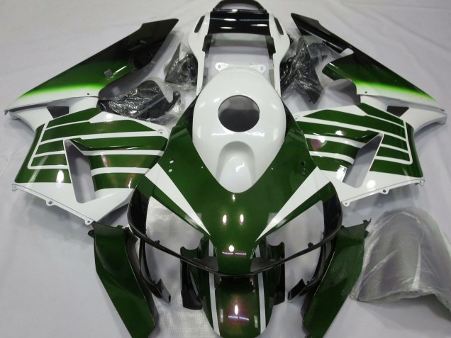 2003-2004 White Green Fade Honda CBR600RR Motorcycle Fairings UK