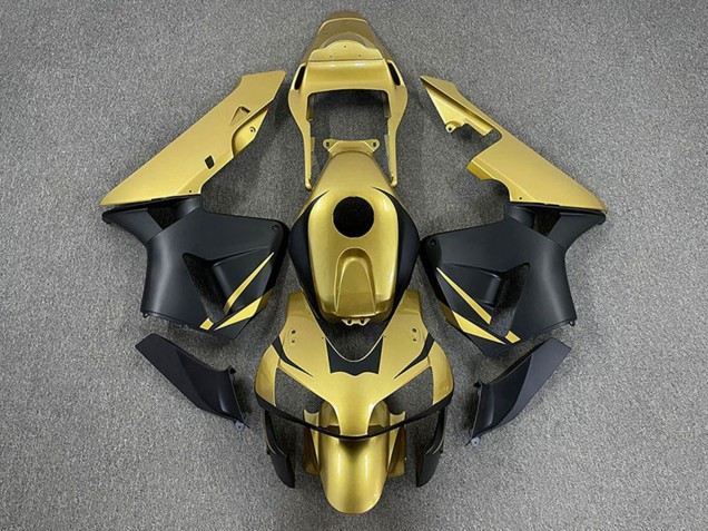 2003-2004 Gold Matte Black Honda CBR600RR Motorcycle Fairings UK