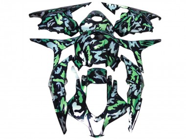 Buy 2009-2012 Green Grey Camouflage Honda CBR600RR Motorcycle Fairings UK