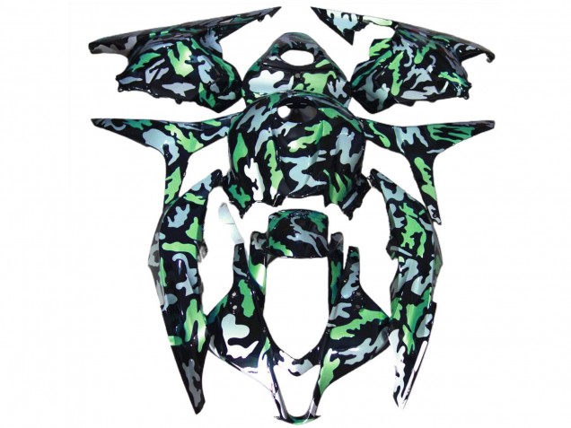2009-2012 Green Grey Camouflage Honda CBR600RR Motorcycle Fairings UK