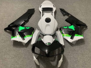 Buy 2003-2004 White Green Glossy Black Splatter Honda CBR600RR Motorcycle Fairings UK