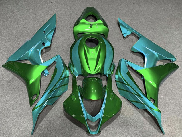 2007-2008 Green Teal Blue Honda CBR600RR Motorcycle Fairings UK