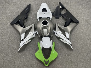 Buy 2007-2008 Silver White Green Glossy Black Honda CBR600RR Motorcycle Fairings UK