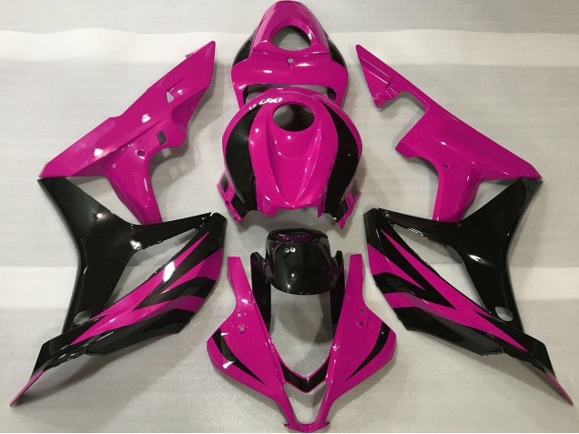 2007-2008 Pink Glossy Black OEM Style Honda CBR600RR Motorcycle Fairing UK