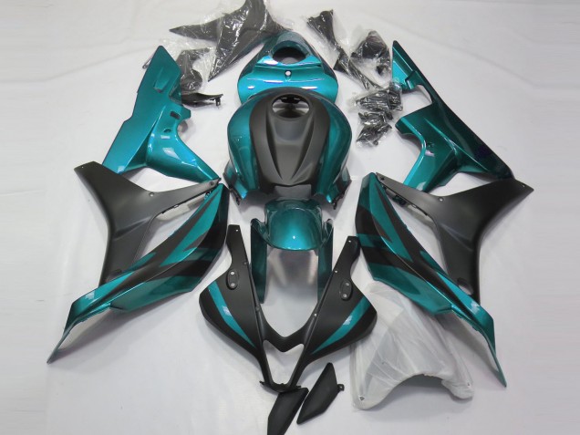 2007-2008 Light Blue Matte Black Honda CBR600RR Motorcycle Fairings UK