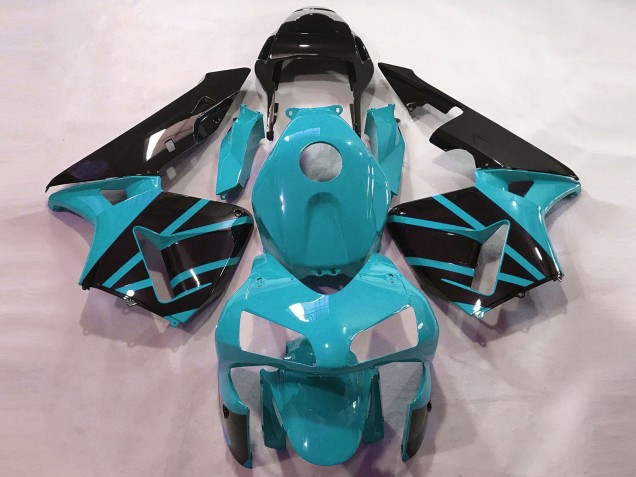2003-2004 Light Blue Glossy Black OEM Style Honda CBR600RR Motorcycle Fairings UK