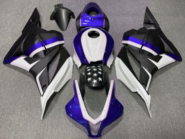 Buy 2009-2012 Dark Blue Matte Black Star Honda CBR600RR Motorcycle Fairings UK
