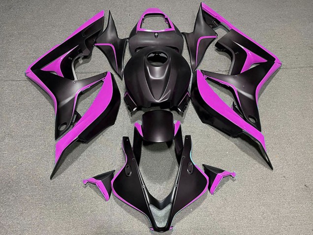 2007-2008 Pink Matte Black Honda CBR600RR Motorcycle Fairings UK