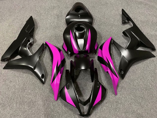 2007-2008 Pink Matte Black Honda CBR600RR Motorcycle Fairing UK