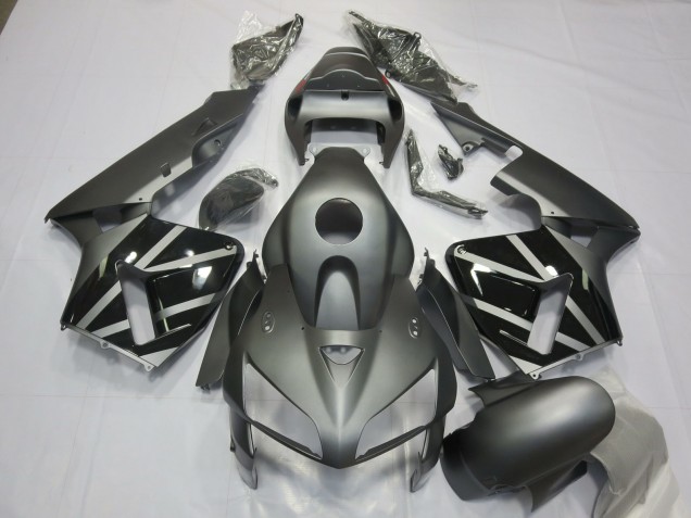 2005-2006 Matte Grey Black Honda CBR600RR Motorcycle Fairings UK