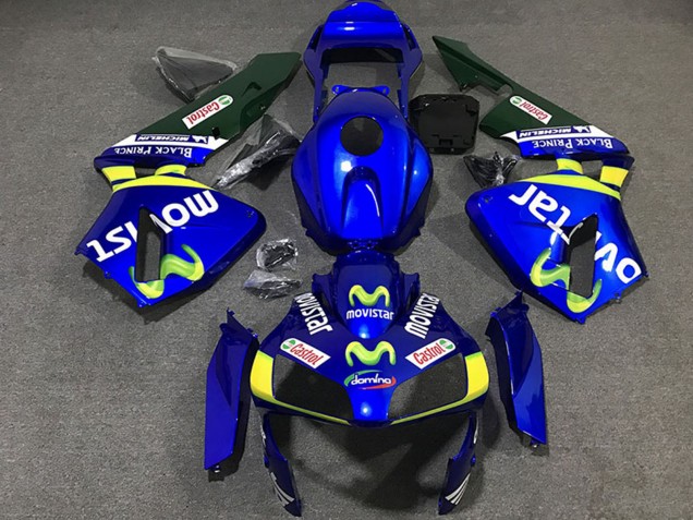 2003-2004 Blue Yellow Green MoviStar Honda CBR600RR Motorcycle Fairings UK
