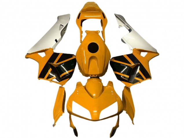 2003-2004 Silver Mustard Yellow Glossy Black Honda CBR600RR Motorcycle Fairings UK