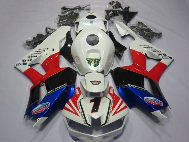 Buy 2013-2026 White Red Blue Black Number 1 Honda CBR600RR Motorcycle Fairings UK