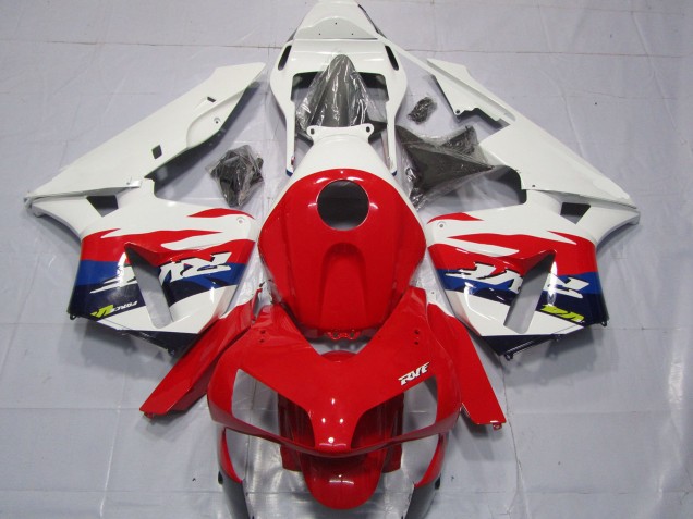 2003-2004 White Red Blue RVF Style Honda CBR600RR Motorcycle Fairings UK