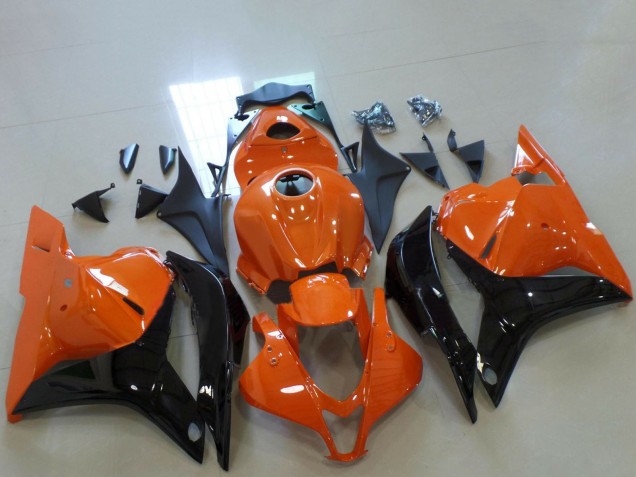 2009-2012 Orange Glossy Black Honda CBR600RR Motorcycle Fairings UK