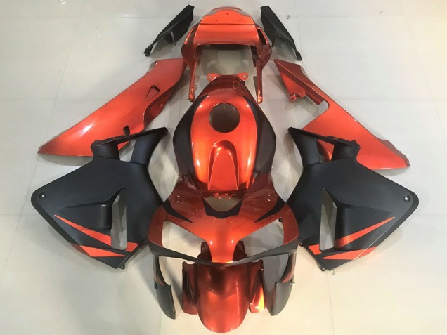 2003-2004 Orange Matte Black Honda CBR600RR Motorcycle Fairings UK