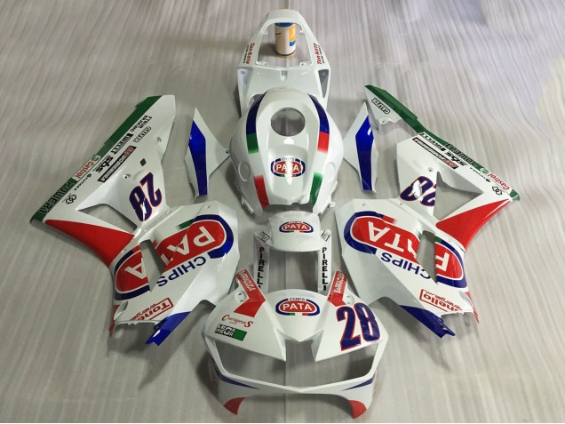 2013-2026 White Red Blue Pata 28 Honda CBR600RR Motorcycle Fairings UK