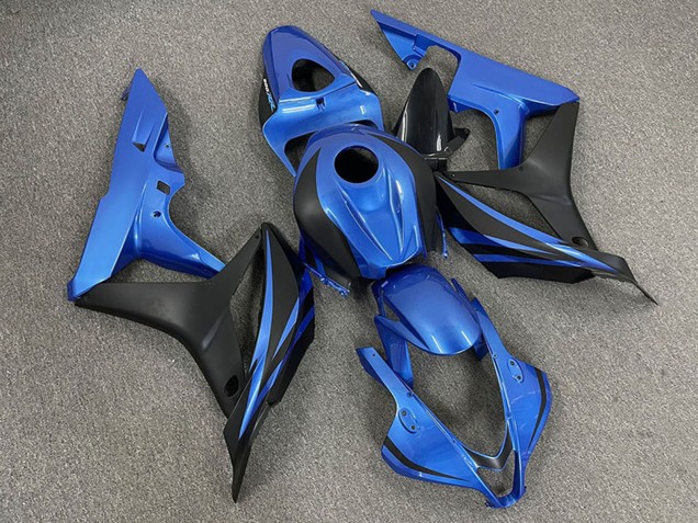 2007-2008 Blue Matte Black OEM Style Honda CBR600RR Motorcycle Fairings UK
