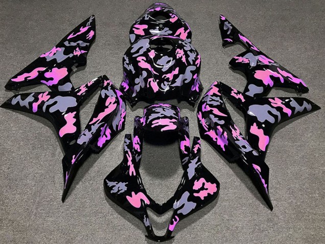 2007-2008 Pink Grey Camouflage Honda CBR600RR Motorcycle Fairings UK