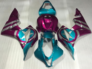 Buy 2007-2008 Pink Blue Captain America Honda CBR600RR Motorcycle Fairings UK