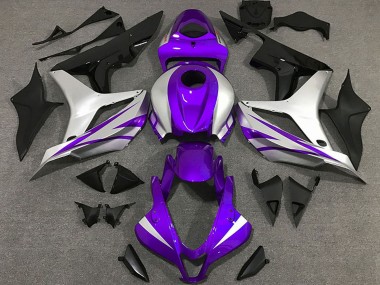 Buy 2007-2008 Silver Purple Glossy Black OEM Style Honda CBR600RR Motorcycle Fairings UK