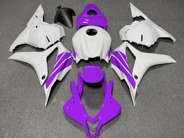 2009-2012 White Purple Stripe Honda CBR600RR Motorcycle Fairings UK