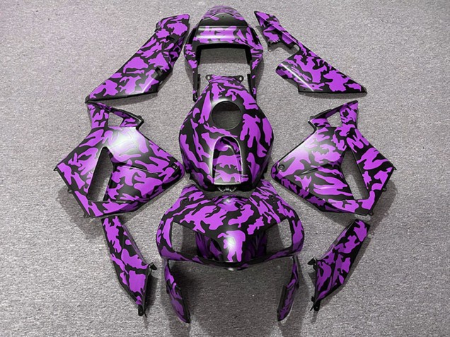 2003-2004 Purple Black Camouflage Honda CBR600RR Motorcycle Fairings UK