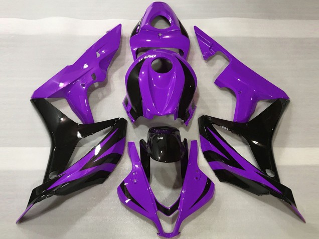 2007-2008 Purple Glossy Black OEM Style Honda CBR600RR Motorcycle Fairings UK