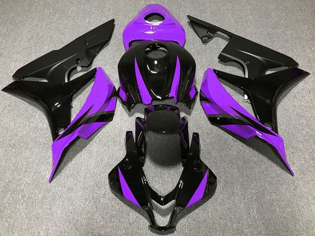 2007-2008 Purple Glossy Black Matte Black Honda CBR600RR Motorcycle Fairings UK