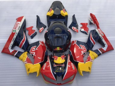 Buy 2013-2023 Dark Blue Yellow Red Bull Honda CBR600RR Motorcycle Fairings UK