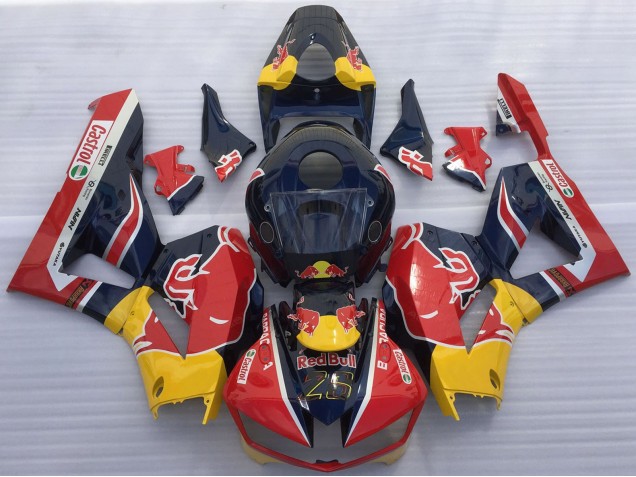 2013-2026 Dark Blue Yellow Red Bull Honda CBR600RR Motorcycle Fairings UK