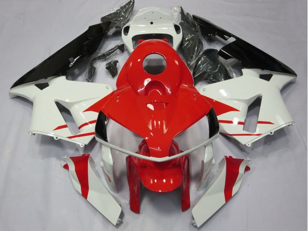 2005-2006 White Red Black Honda CBR600RR Motorcycle Fairings UK