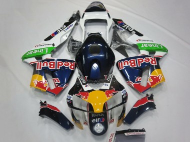 Buy 2003-2004 White Blue Yellow Green Red Bull Design Honda CBR600RR Motorcycle Fairings UK