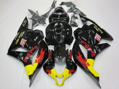 Buy 2009-2012 Glossy Black Yellow Red Bull Honda CBR600RR Motorcycle Fairings UK