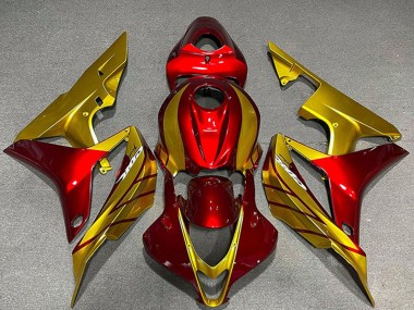 Buy 2007-2008 Gold Red Honda CBR600RR Motorcycle Fairings UK