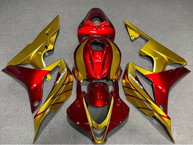 2007-2008 Gold Red Honda CBR600RR Motorcycle Fairings UK