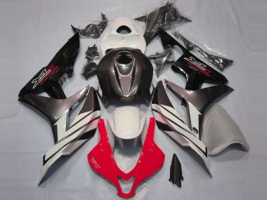 Buy 2007-2008 White Red Grey Glossy Black Honda CBR600RR Motorcycle Fairings UK