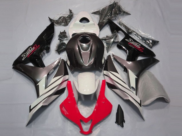2007-2008 White Red Grey Glossy Black Honda CBR600RR Motorcycle Fairings UK