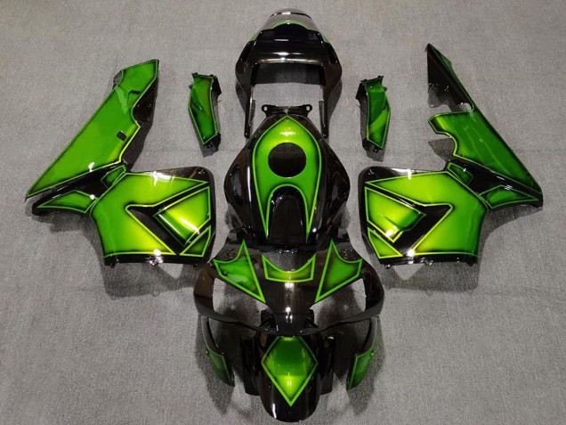 2003-2004 Green Glossy Black Honda CBR600RR Motorcycle Fairings UK