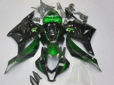 Buy 2009-2012 Green Glossy Black Honda CBR600RR Motorcycle Fairings UK