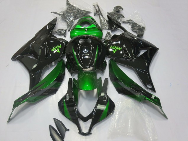 2009-2012 Green Glossy Black Honda CBR600RR Motorcycle Fairings UK