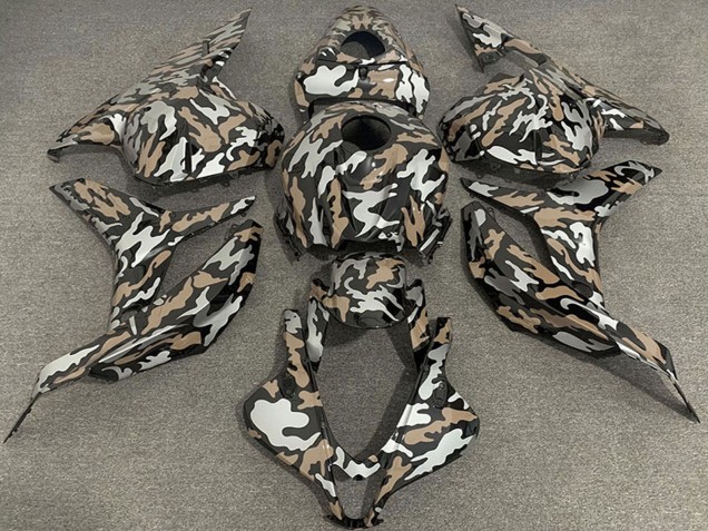 2009-2012 Tan Silver Camouflage Honda CBR600RR Motorcycle Fairings UK