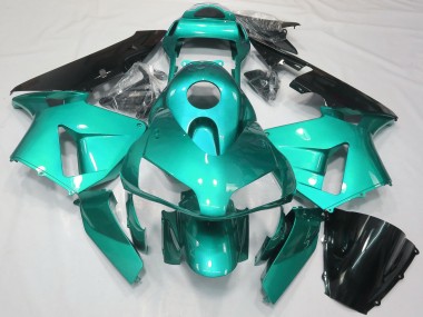 Buy 2003-2004 Teal Blue Glossy Black Honda CBR600RR Motorcycle Fairings UK