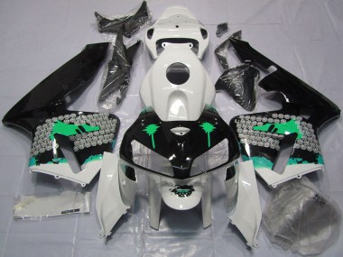 Buy 2005-2006 Turquoise Splatter on Glossy Black Honda CBR600RR Motorcycle Fairings UK