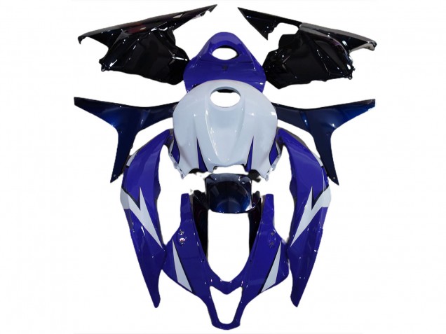 2009-2012 White Blue Glossy Black Honda CBR600RR Motorcycle Fairings UK